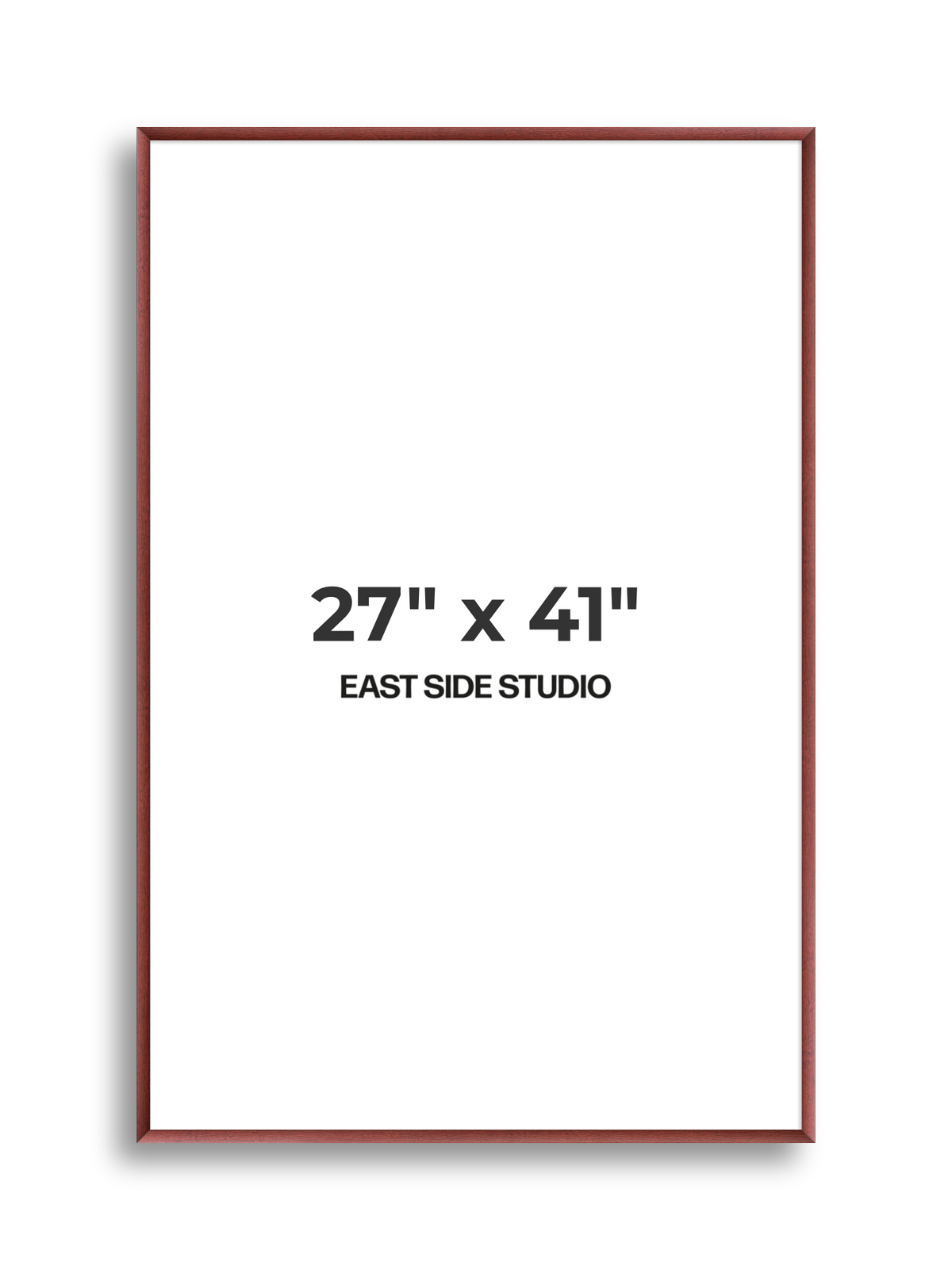 Burgundy 27" x 41" picture frame