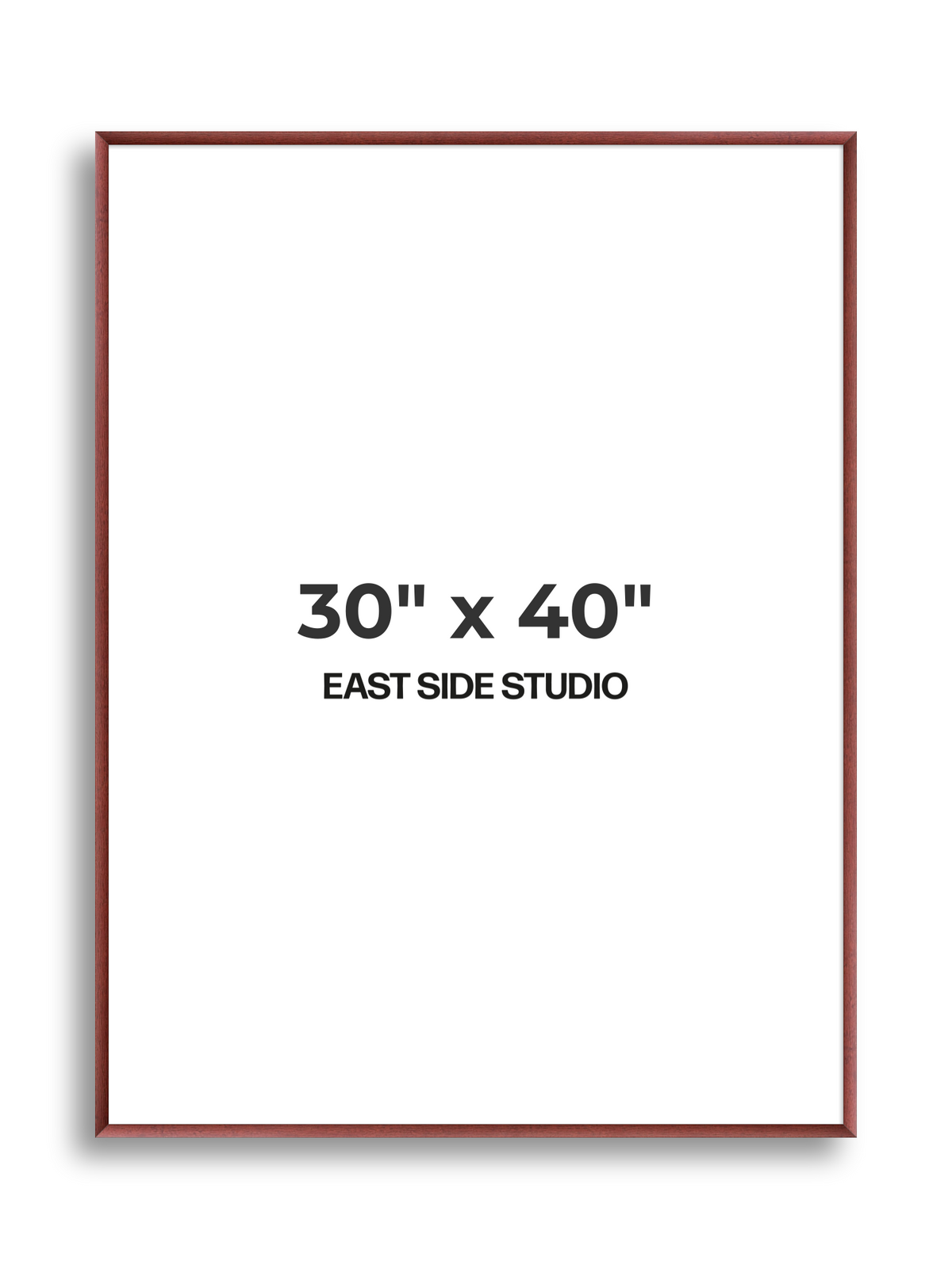 Burgundy 30" x 40" picture frame