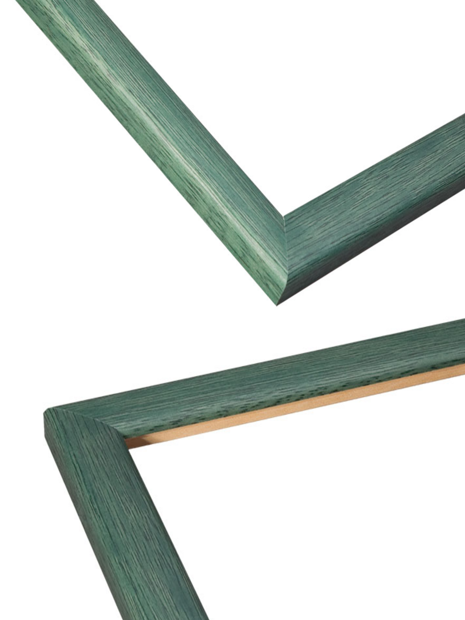 Moss Green picture frame chevron view