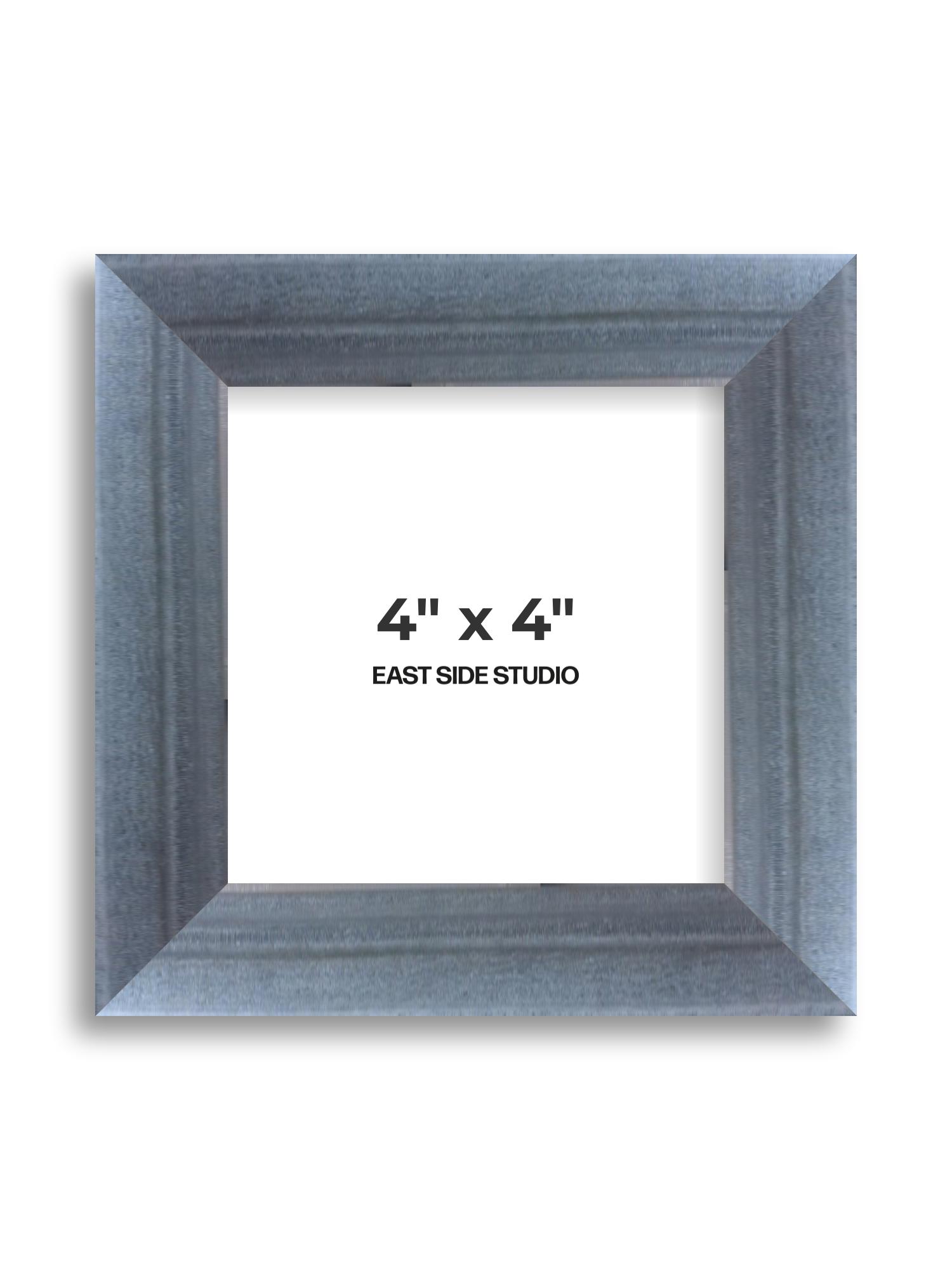 Steel Blue Stain 4" x 4" picture frame