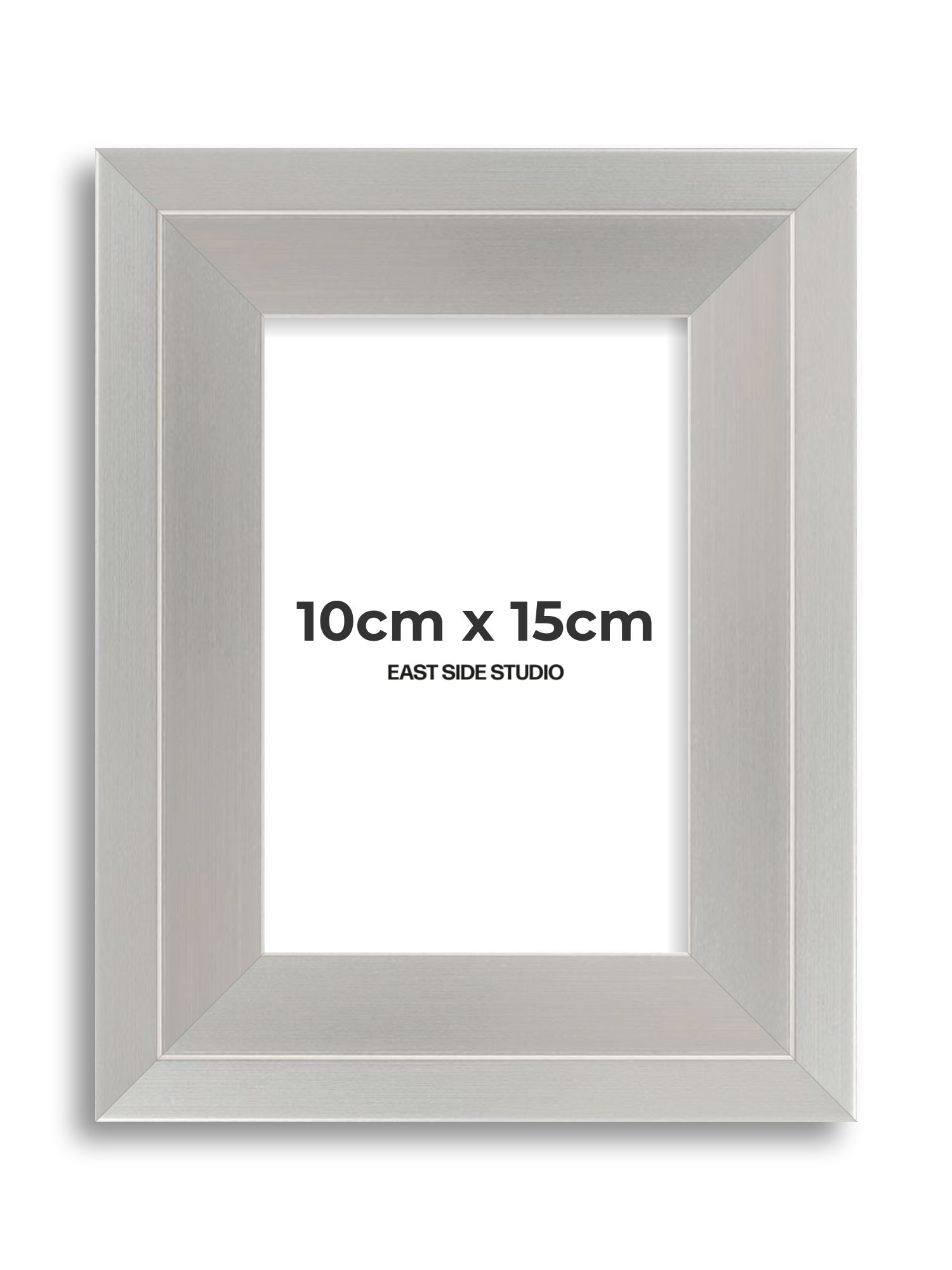 Light silver 10cm x 15cm picture frame