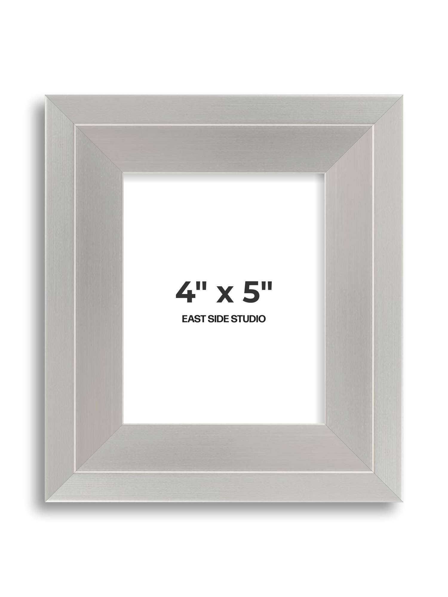 Light silver 4" x 5" picture frame