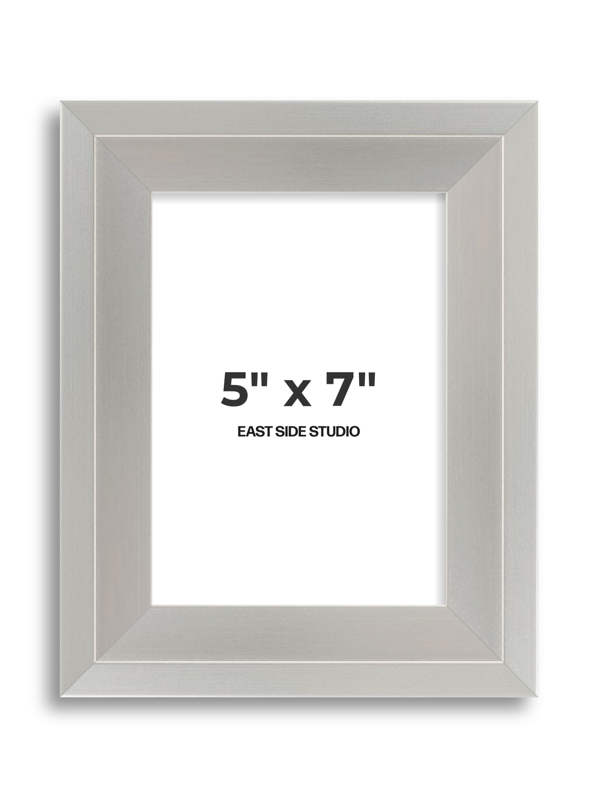 Light silver 5" x 7" picture frame