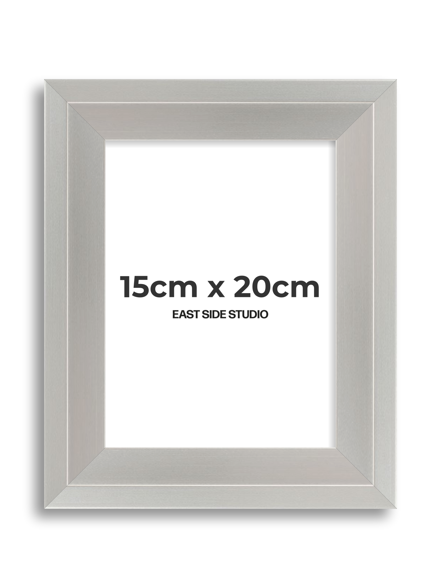 Light silver 15cm x 20cm picture frame