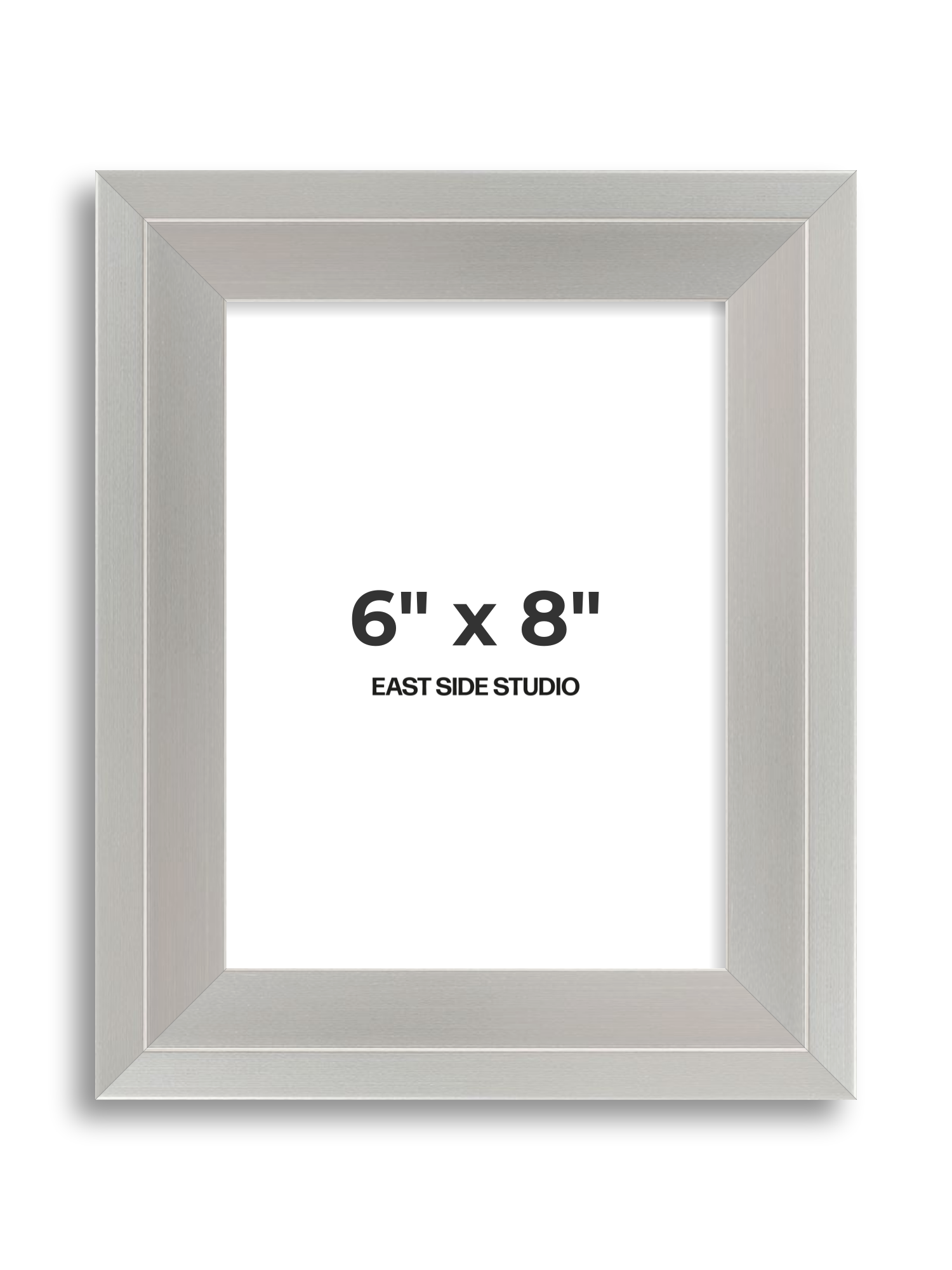 Light silver 6" x 8" picture frame