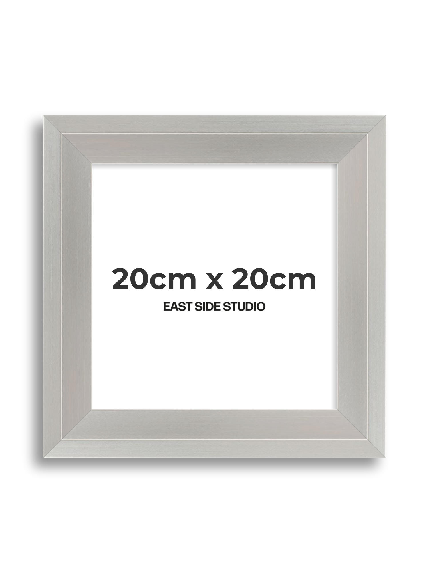 Light silver 20cm x 20cm picture frame