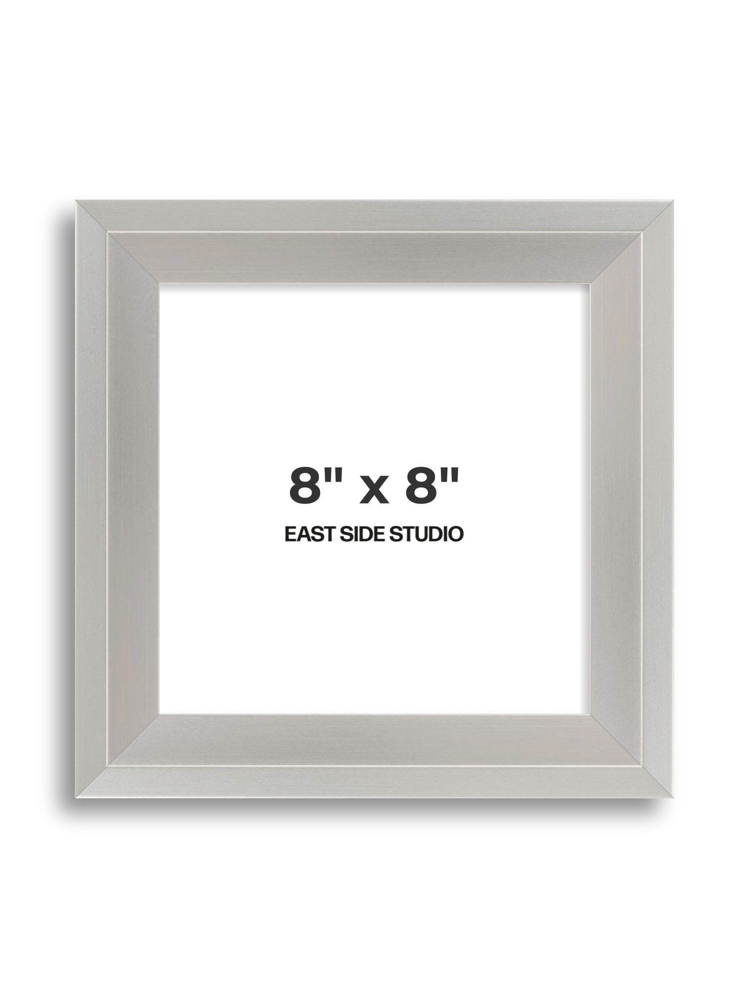 Light silver 8" x 8" picture frame