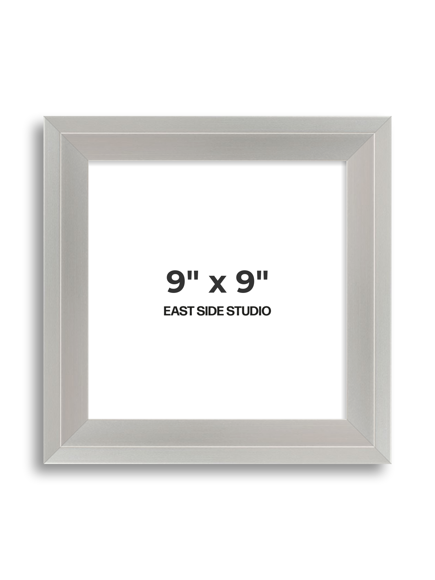 Light silver 9" x 9" picture frame