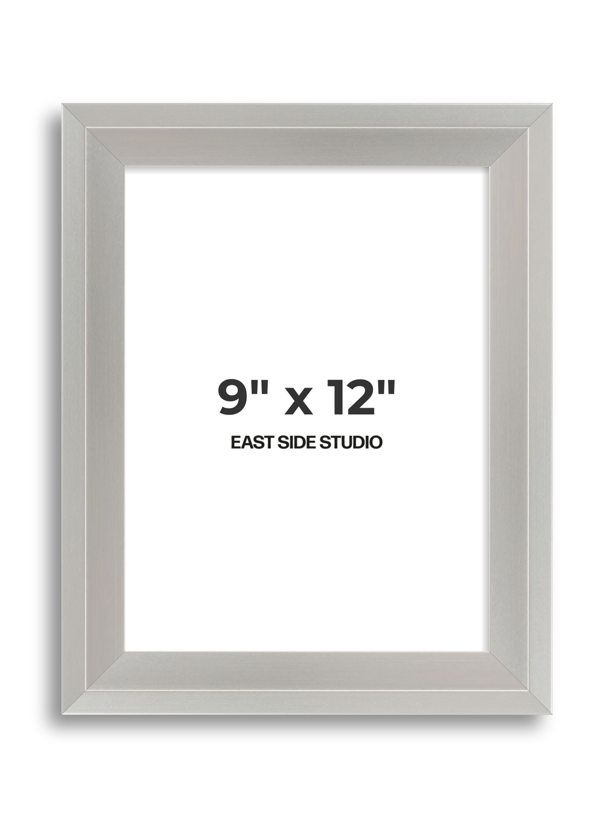 Light silver 9" x 12" picture frame