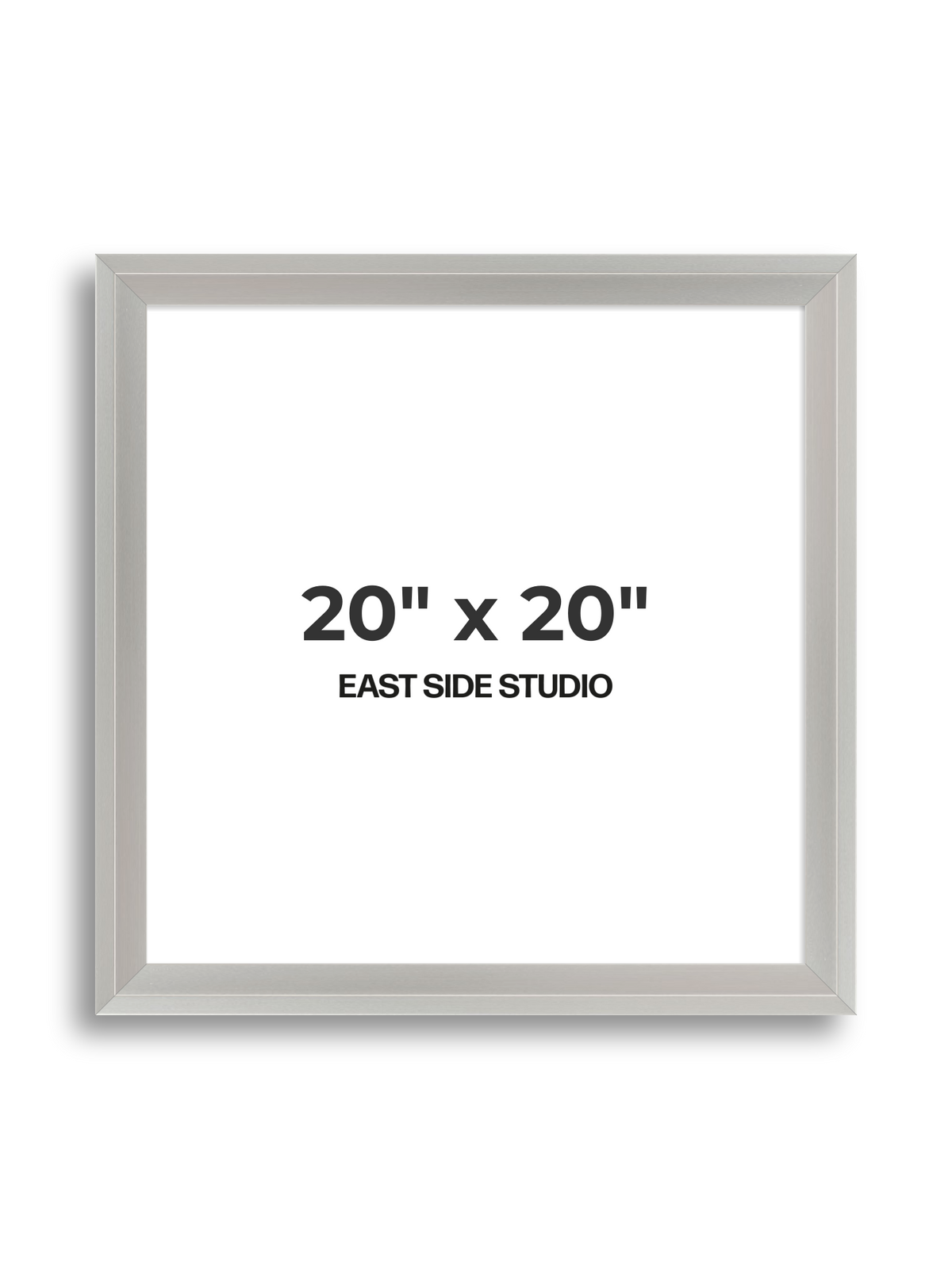 Light silver 20" x 20" picture frame
