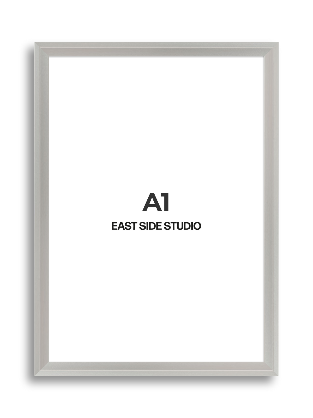 Light silver A1 picture frame
