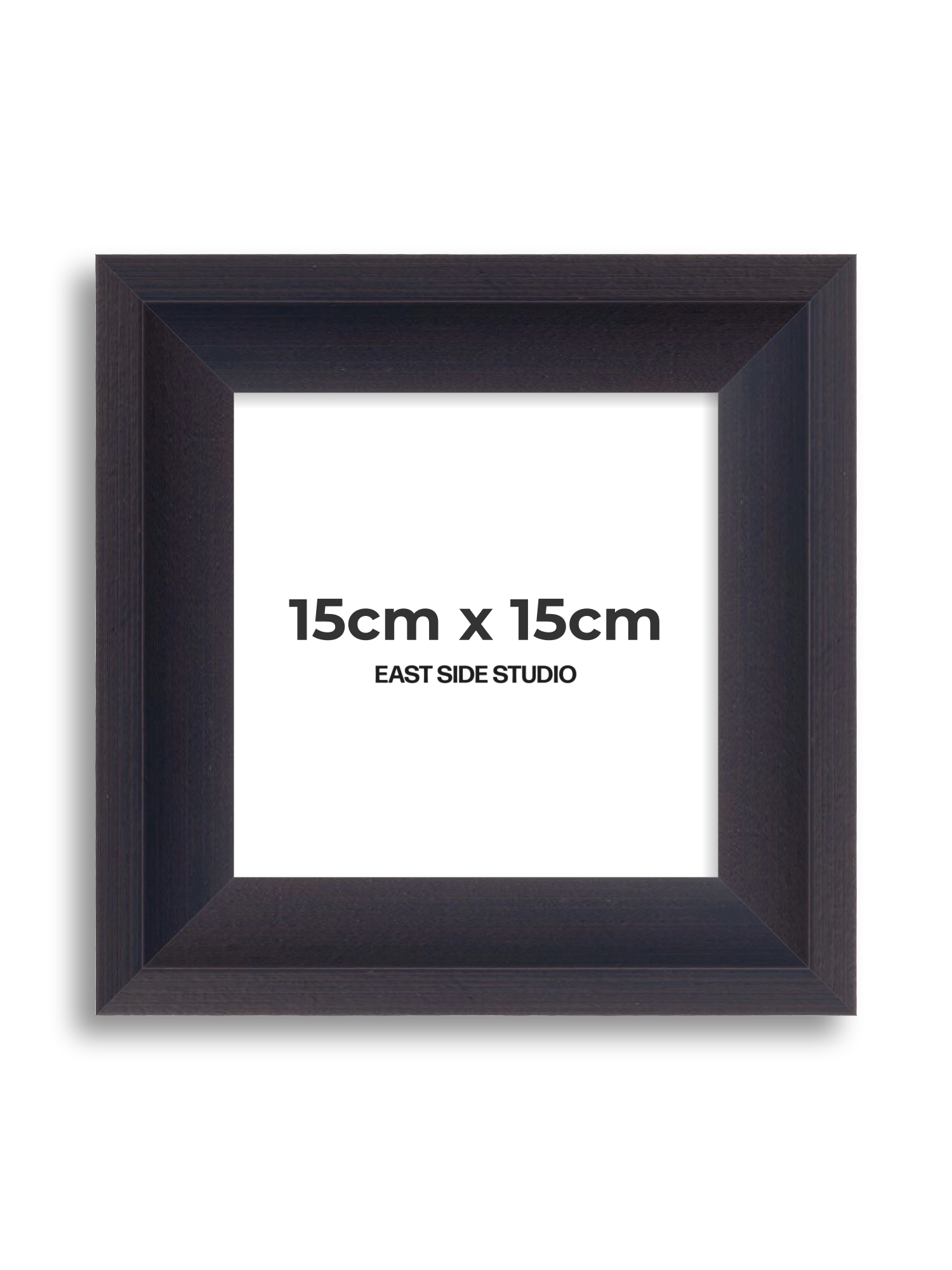 Black 15cm x 15cm picture frame