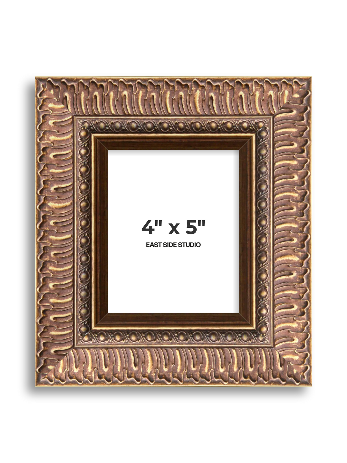 Palmette Burnished Gold 4" x 5" picture frame