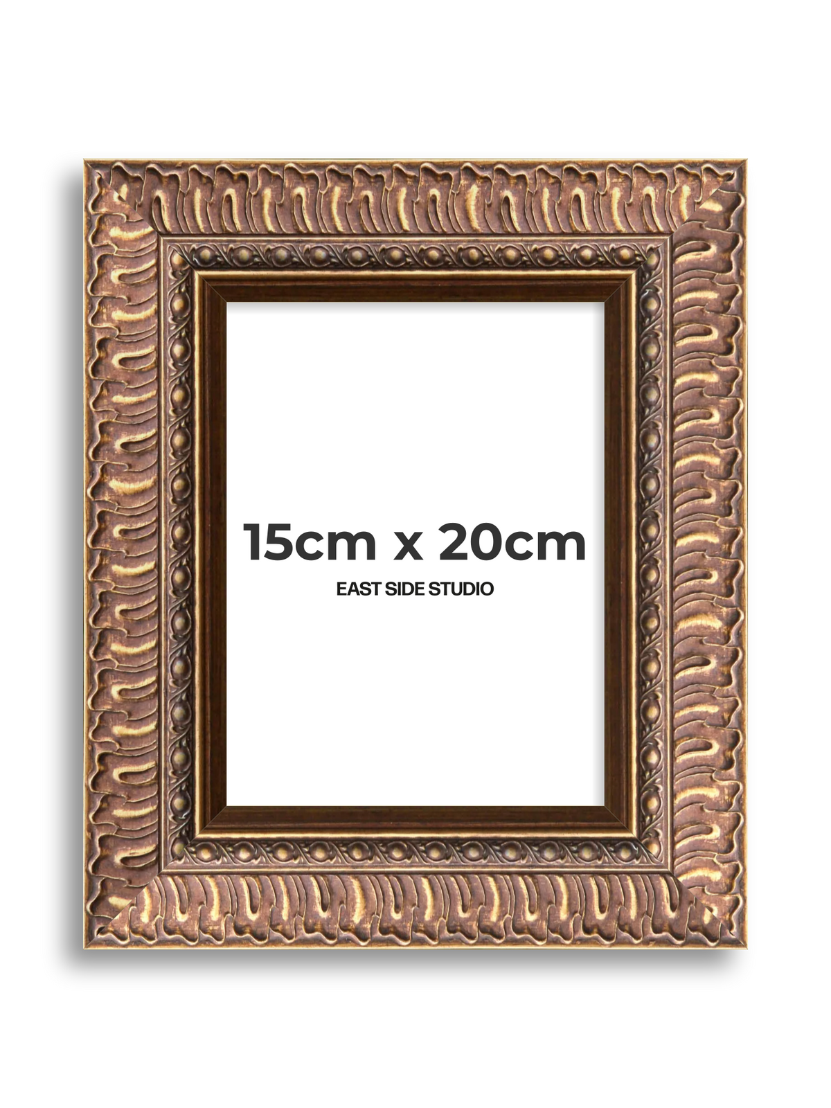 Palmette Burnished Gold 15cm x 20cm picture frame