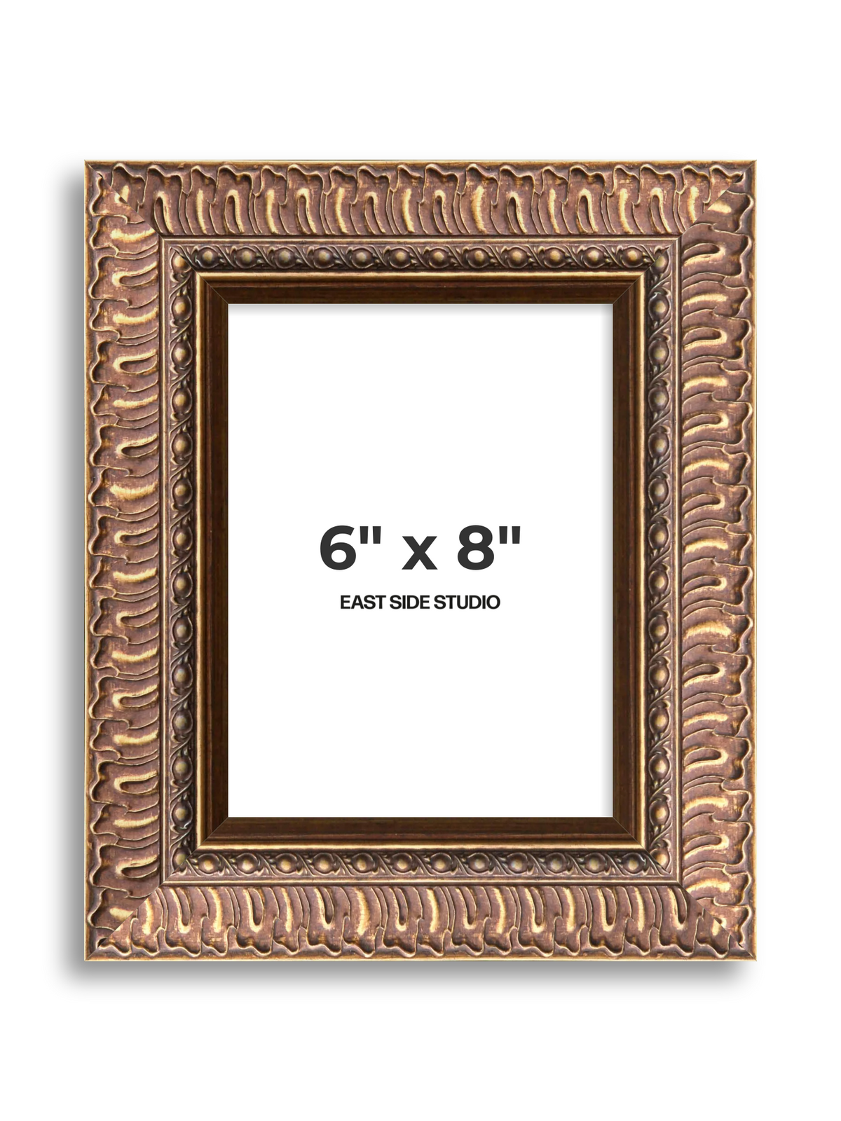 Palmette Burnished Gold 6" x 8" picture frame