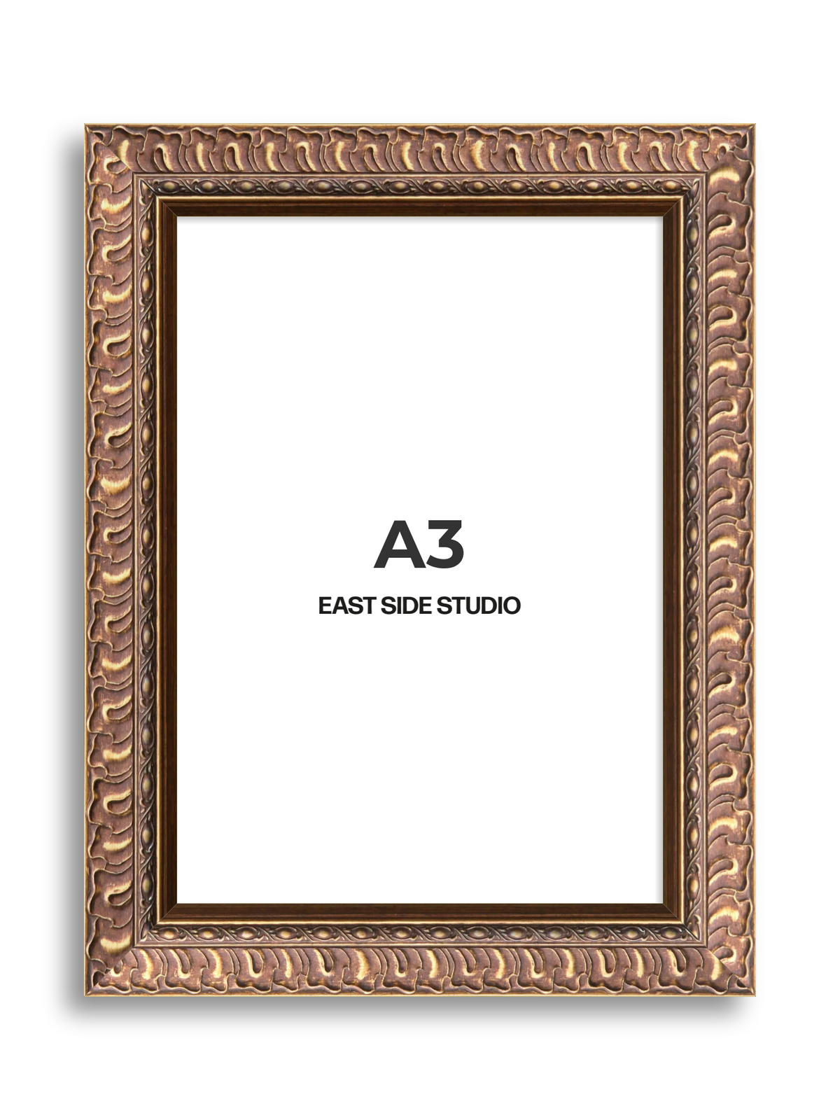 Palmette Burnished Gold A3 picture frame