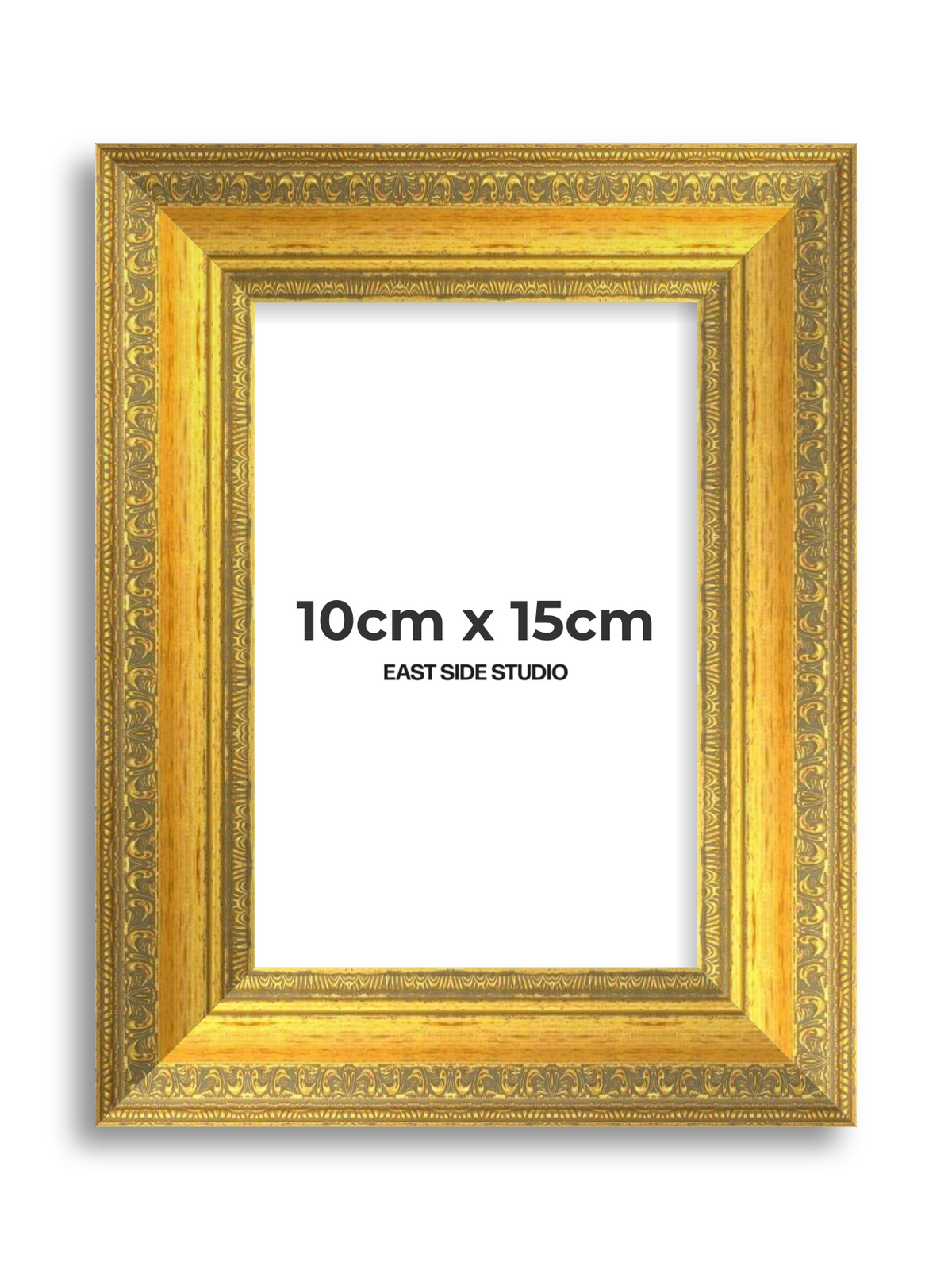 Florin Sculpted Gold 10cm x 15cm picture frame