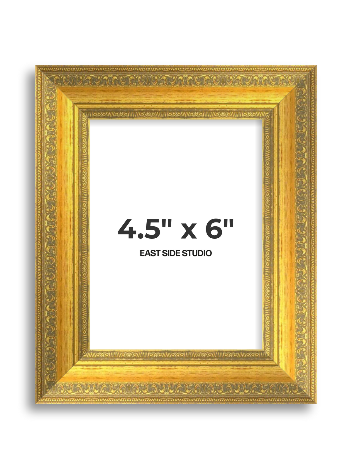 Florin Sculpted Gold 4.5" x 6" picture frame
