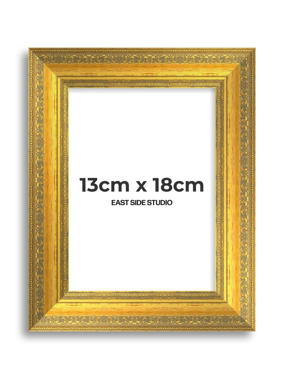 Florin Sculpted Gold 13cm x 18cm picture frame