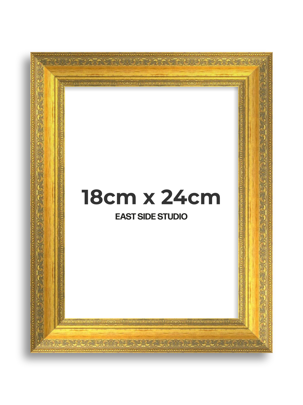 Florin Sculpted Gold 18cm x 24cm picture frame