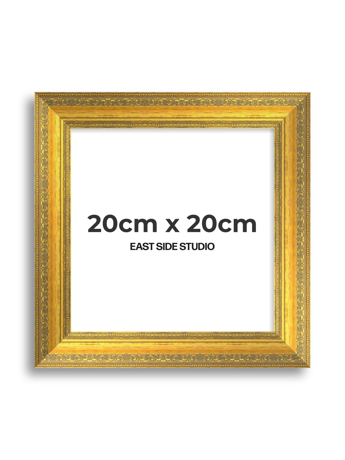 Florin Sculpted Gold 20cm x 20cm picture frame