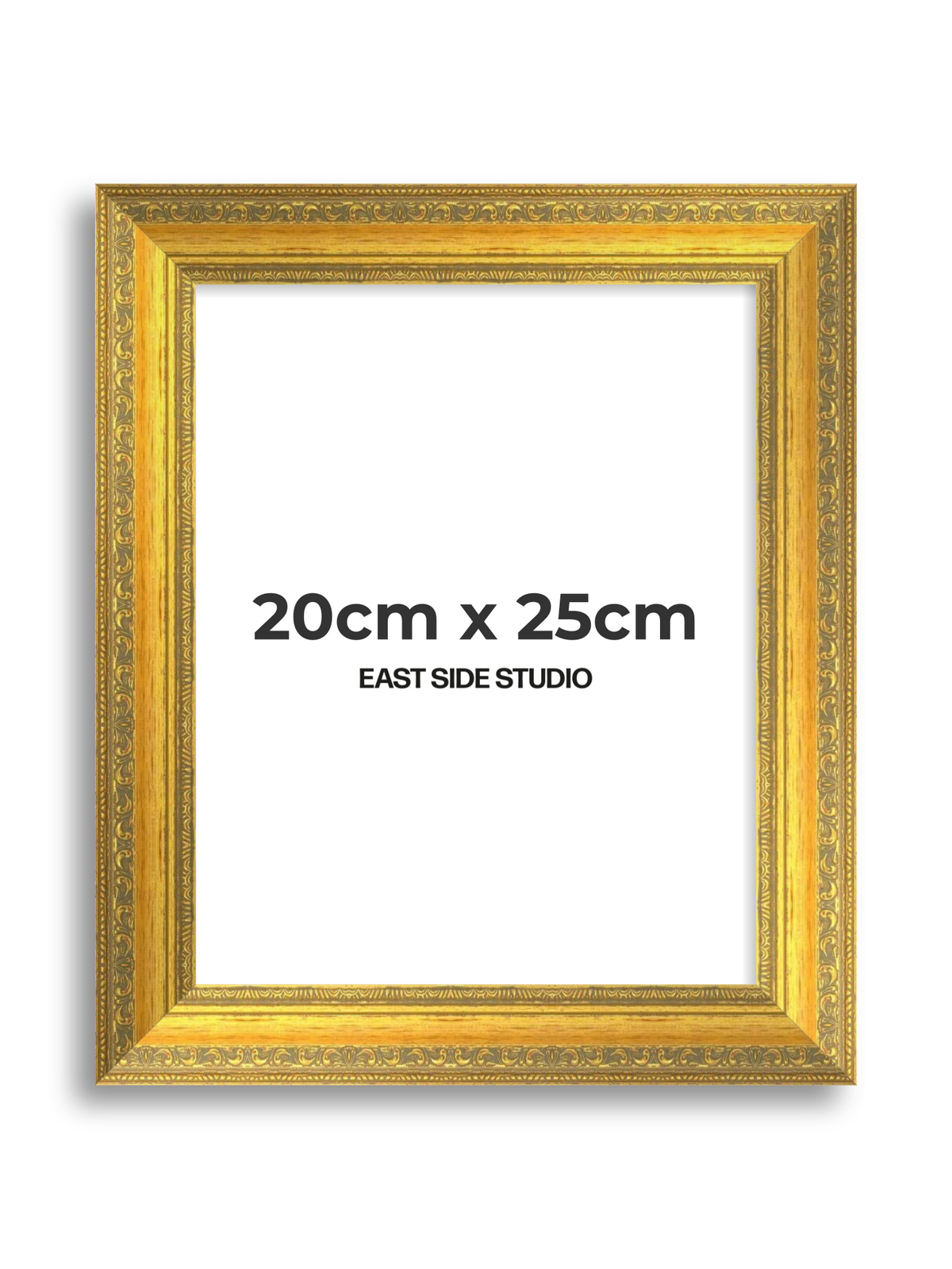 Florin Sculpted Gold 20cm x 25cm picture frame