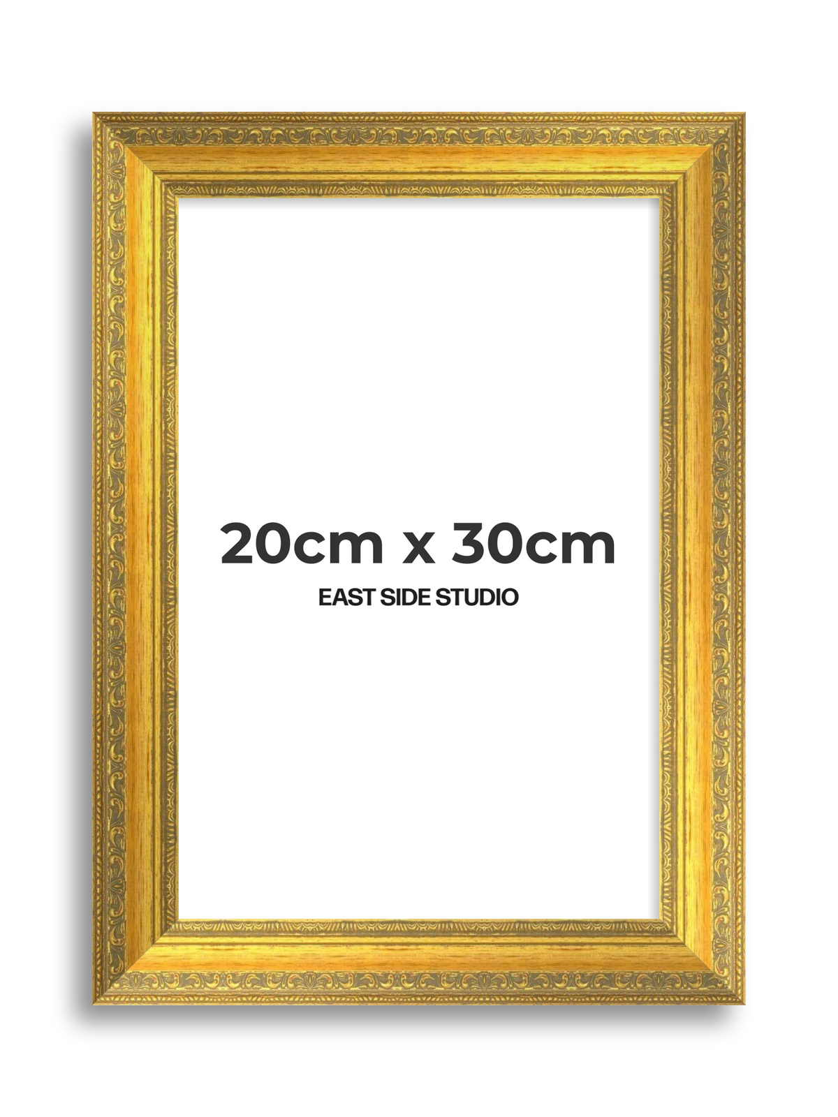 Florin Sculpted Gold 20cm x 30cm picture frame