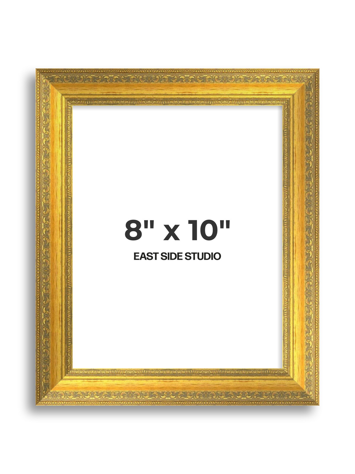 Florin Sculpted Gold 8" x 10" picture frame