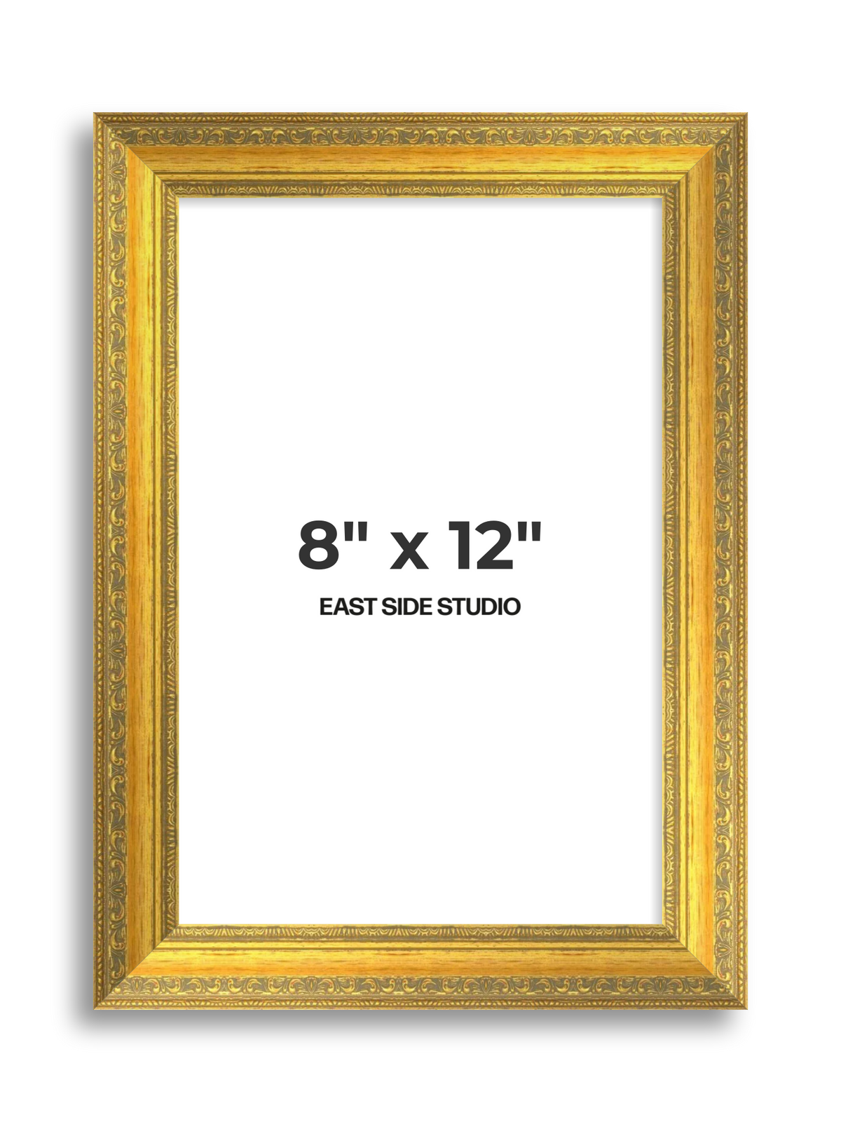 Florin Sculpted Gold 8" x 12" picture frame