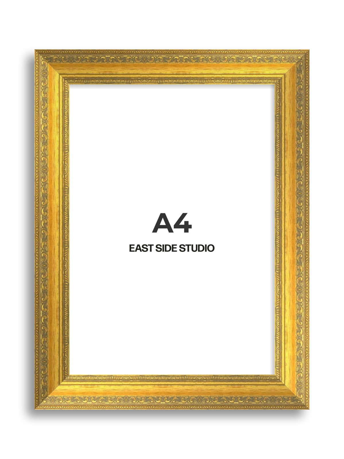 Florin Sculpted Gold A4 picture frame
