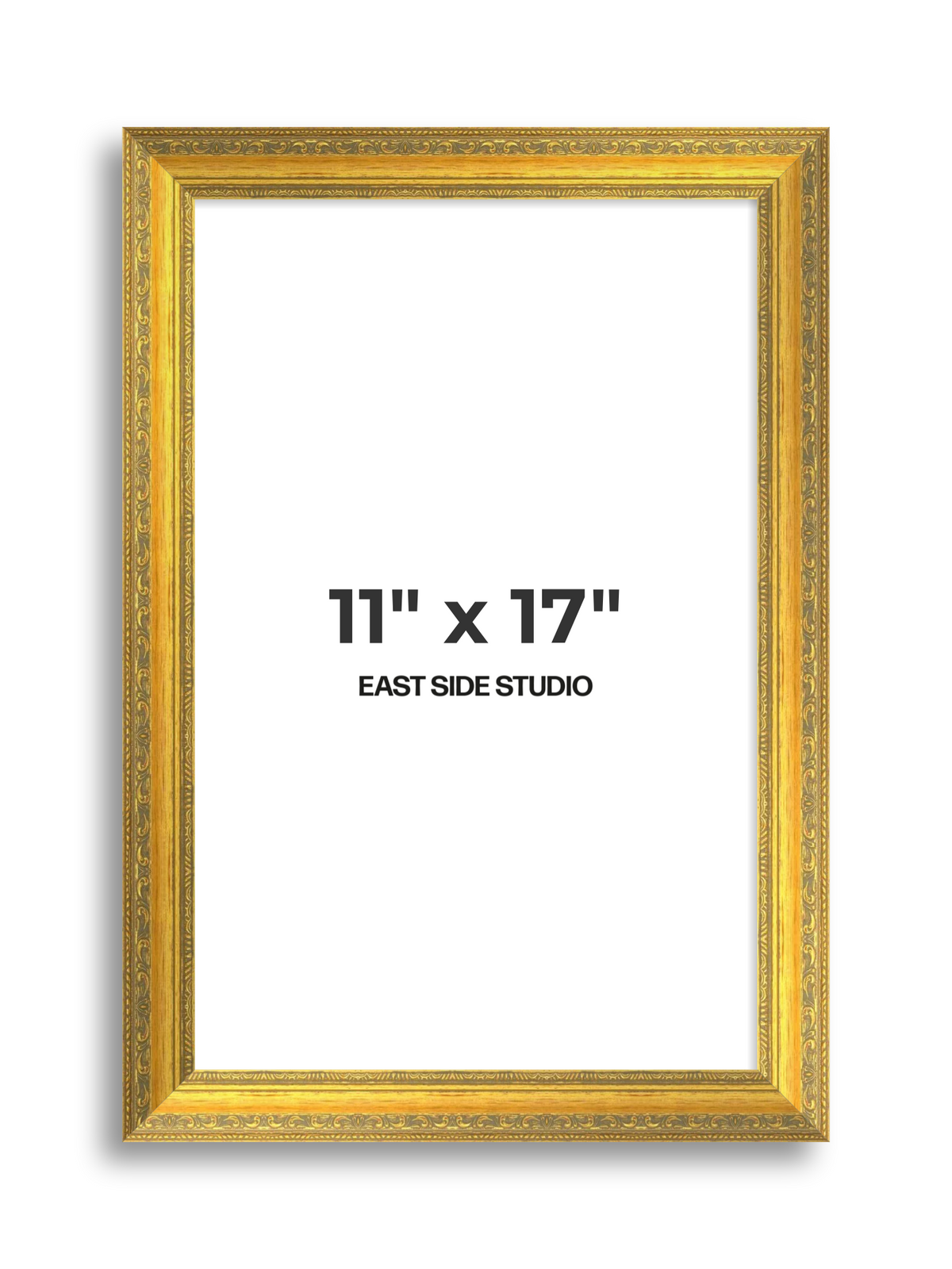 Florin Sculpted Gold 11" x 17" picture frame