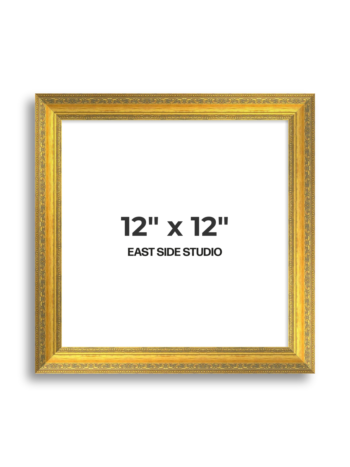 Florin Sculpted Gold 12" x 12" picture frame