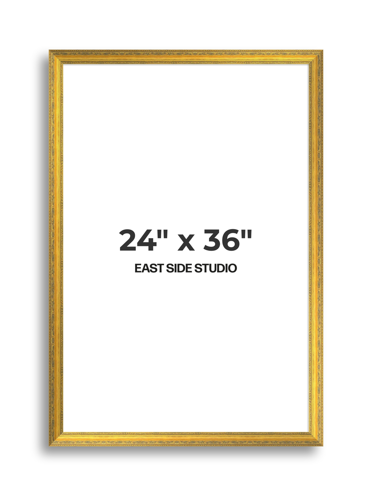 Florin Sculpted Gold 24" x 36" picture frame