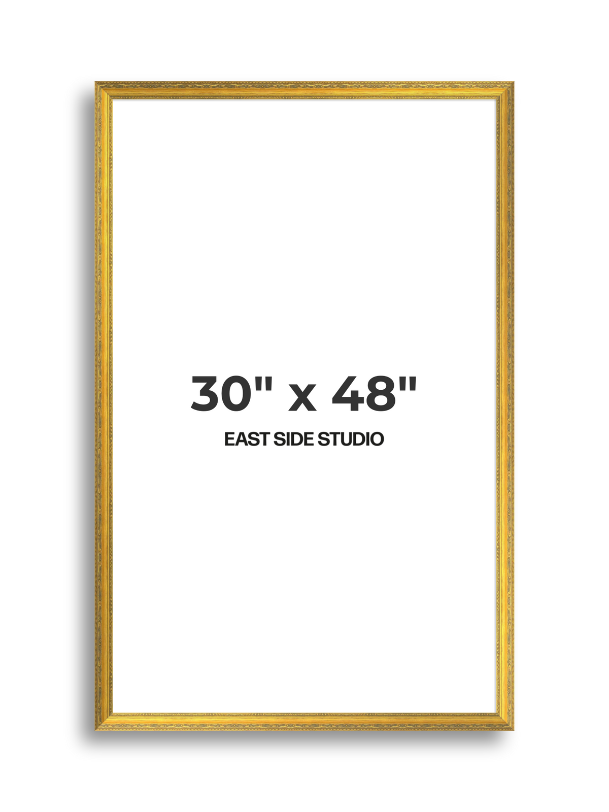 Florin Sculpted Gold 30" x 48" picture frame