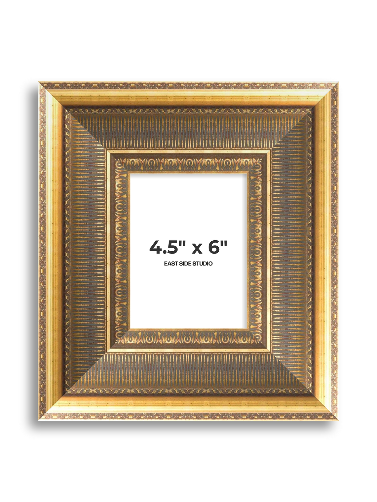 Cornice Grand Aged Gold 4.5" x 6" picture frame