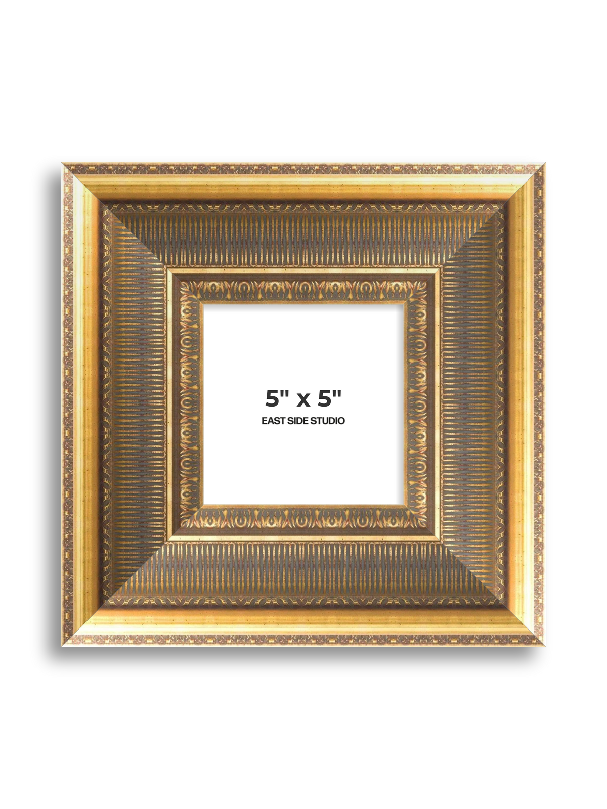 Cornice Grand Aged Gold 5" x 5" picture frame