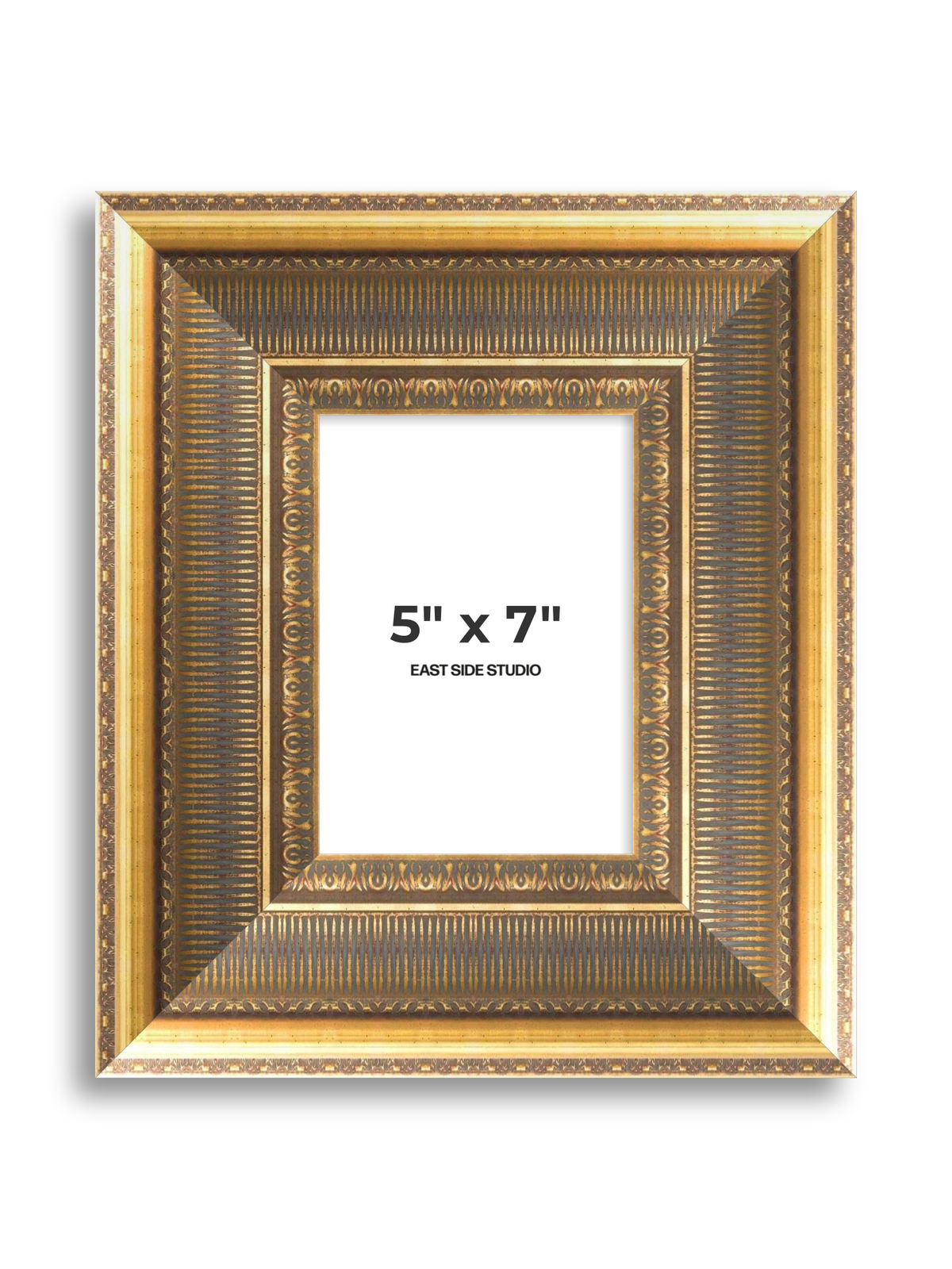 Cornice Grand Aged Gold 5" x 7" picture frame