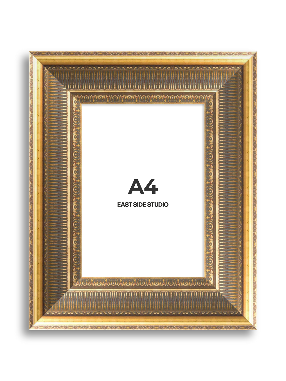 Cornice Grand Aged Gold A4 picture frame