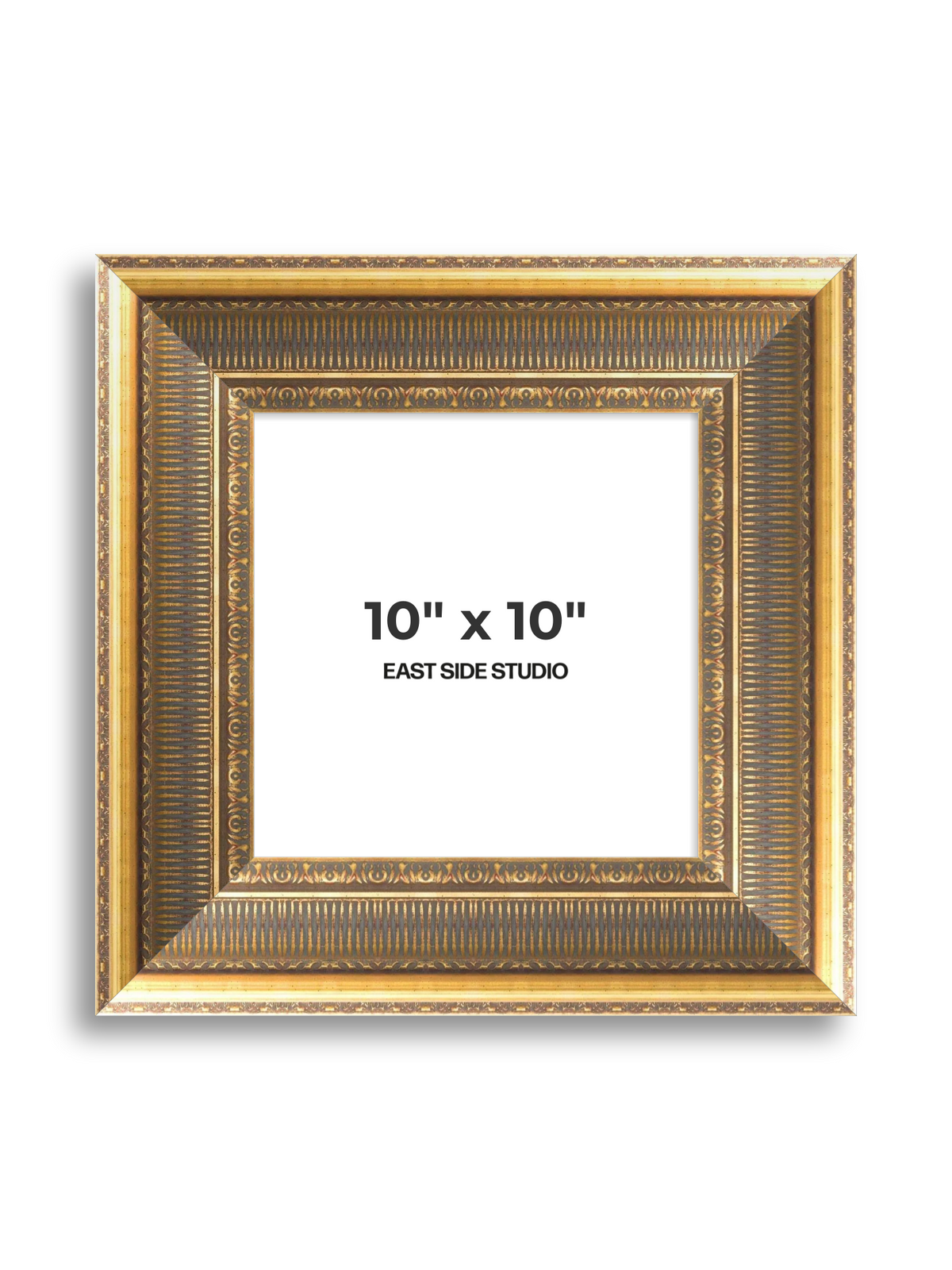 Cornice Grand Aged Gold 10" x 10" picture frame