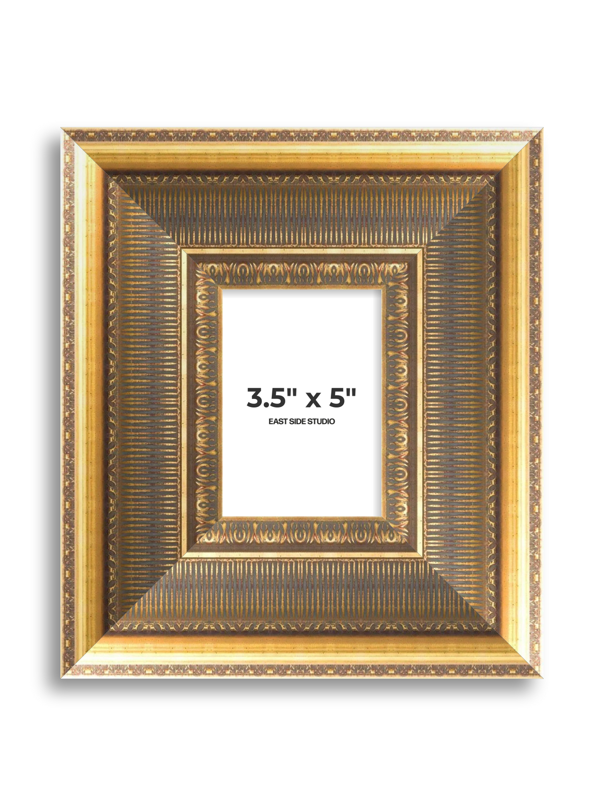 Cornice Grand Aged Gold 3.5" x 5" picture frame