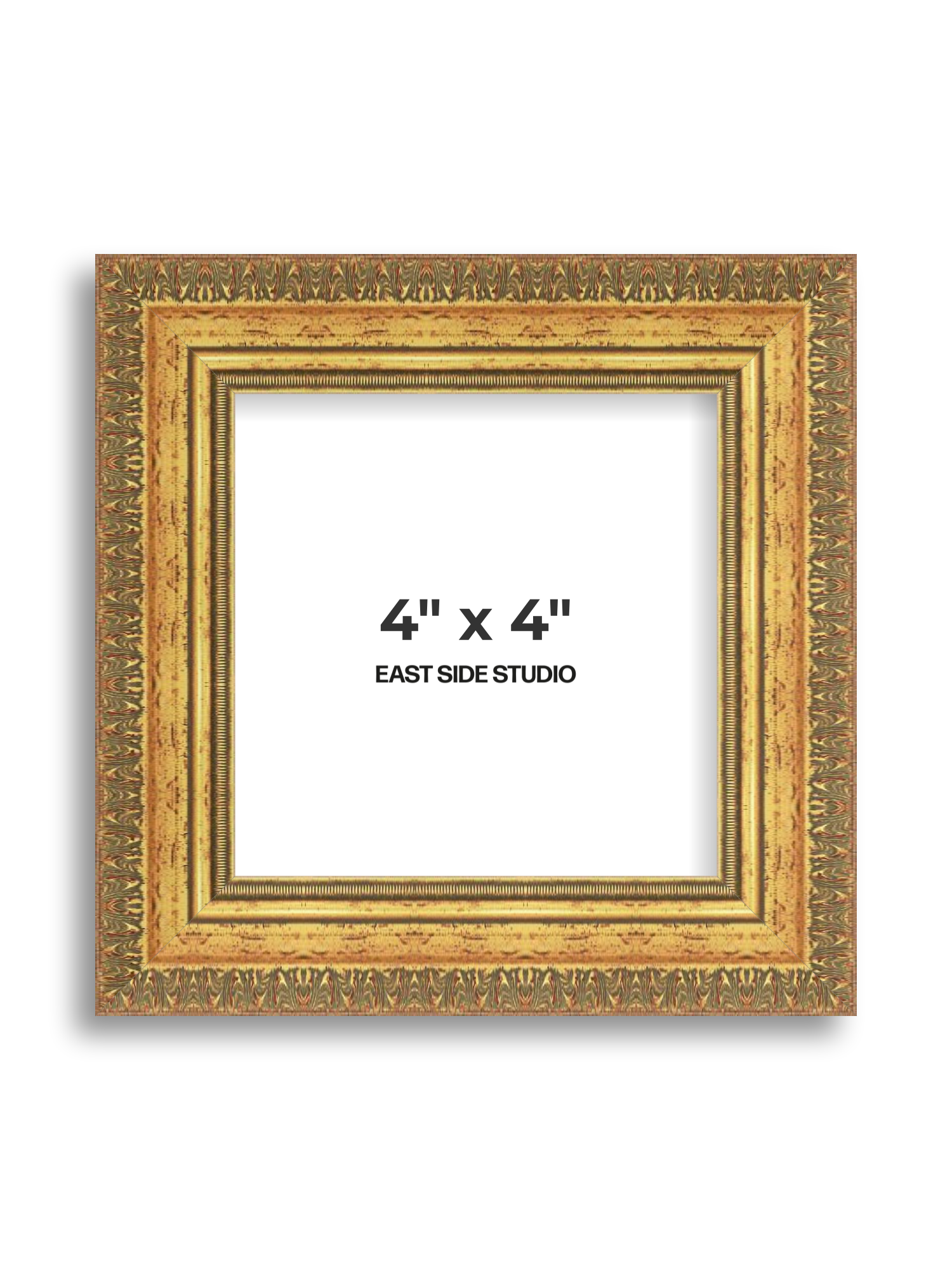 Ornate Gold 4" x 4" picture frame