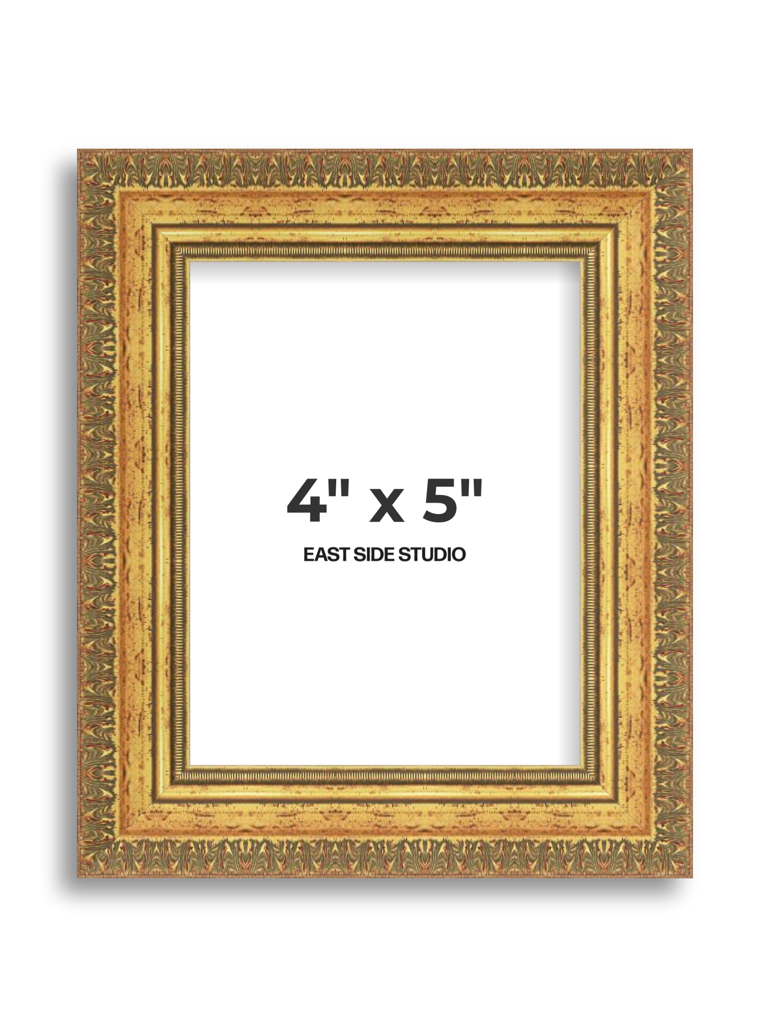 Ornate Gold 4" x 5" picture frame