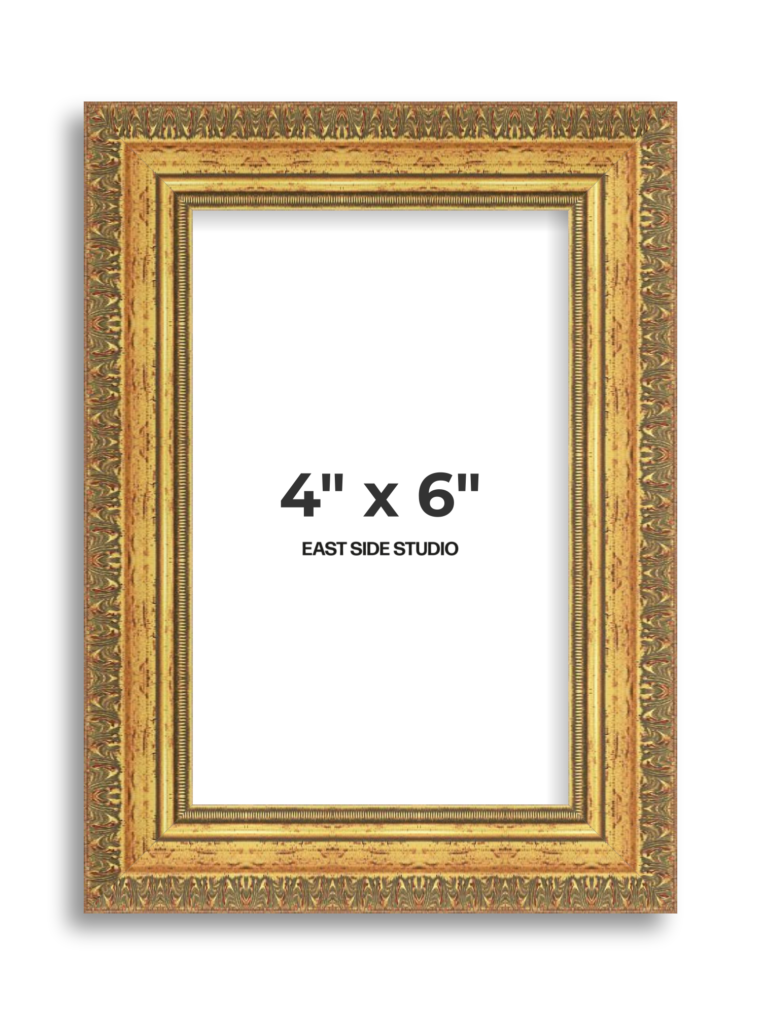 Ornate Gold 4" x 6" picture frame