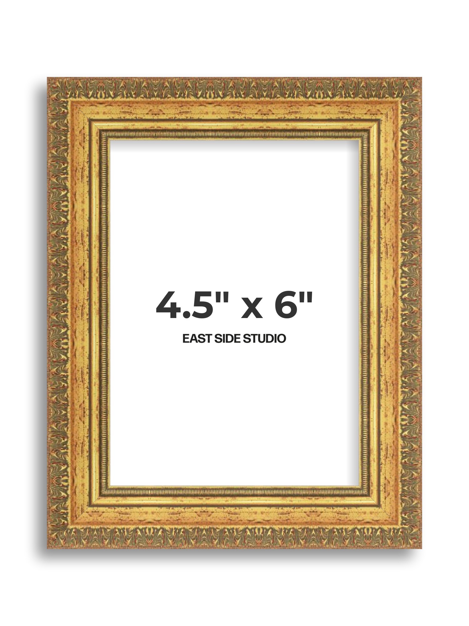 Ornate Gold 4.5" x 6" picture frame