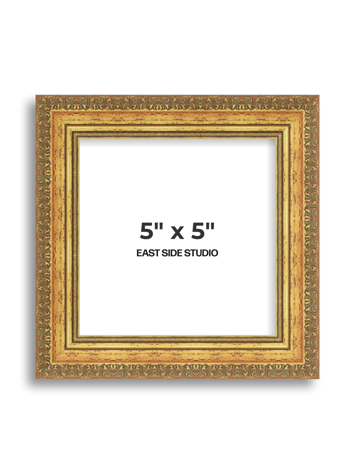 Ornate Gold 5" x 5" picture frame