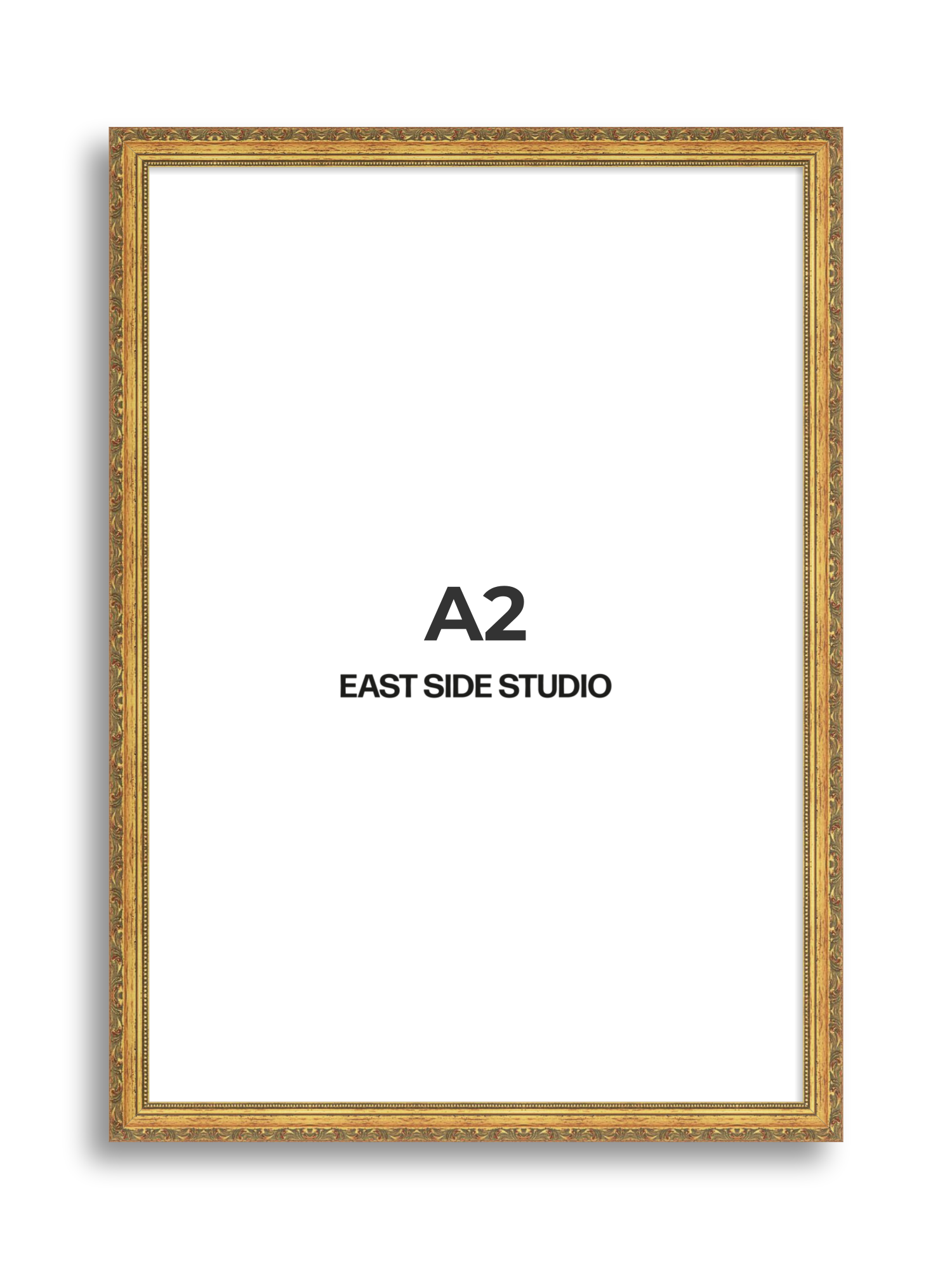 Ornate Gold A2 picture frame