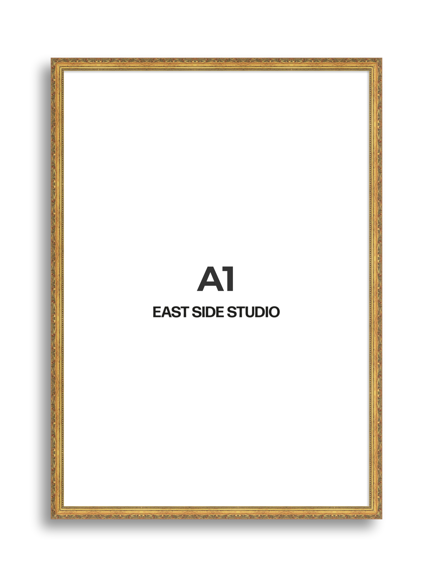 Ornate Gold A1 picture frame