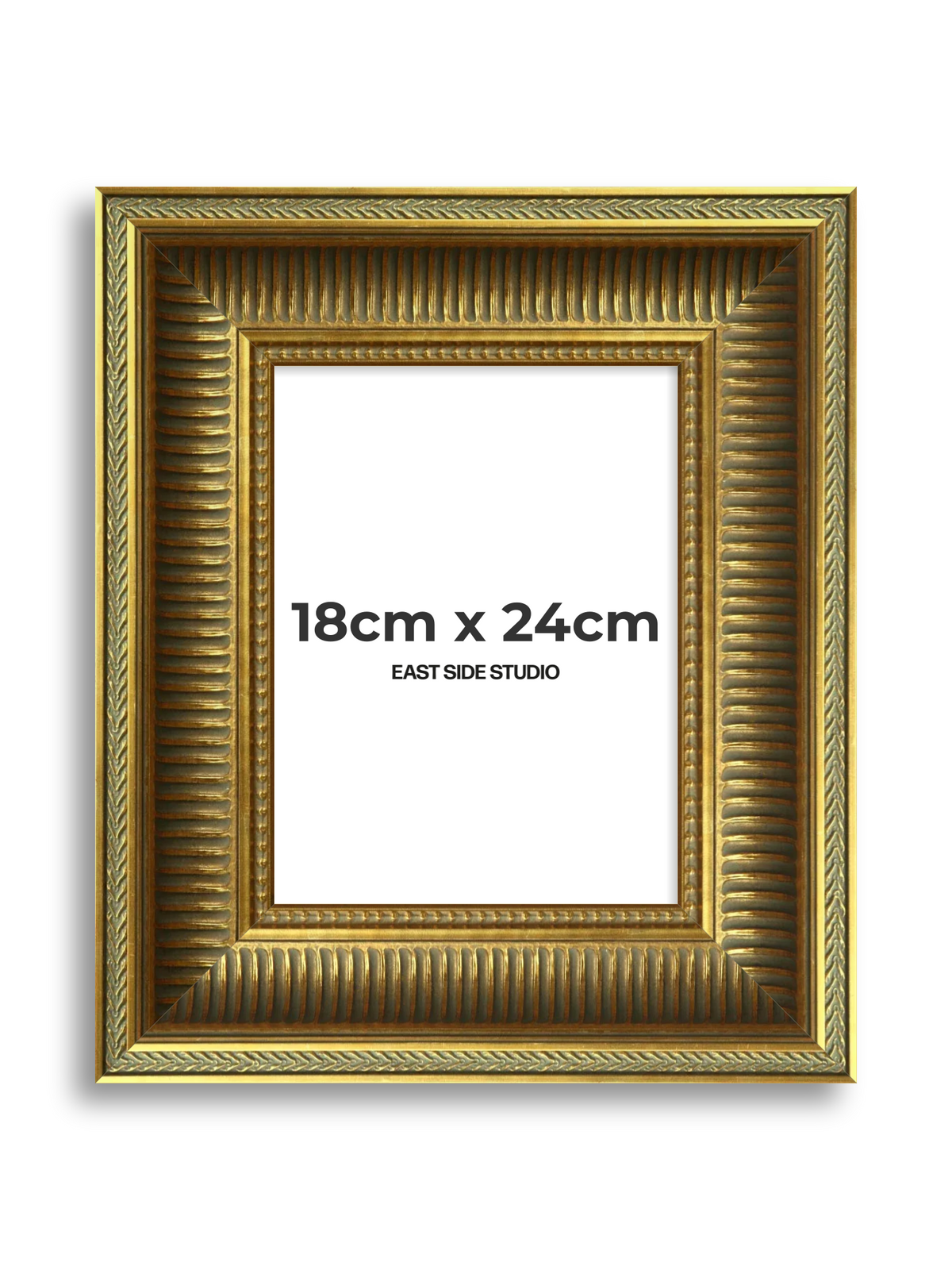Portico Gold 18cm x 24cm picture frame