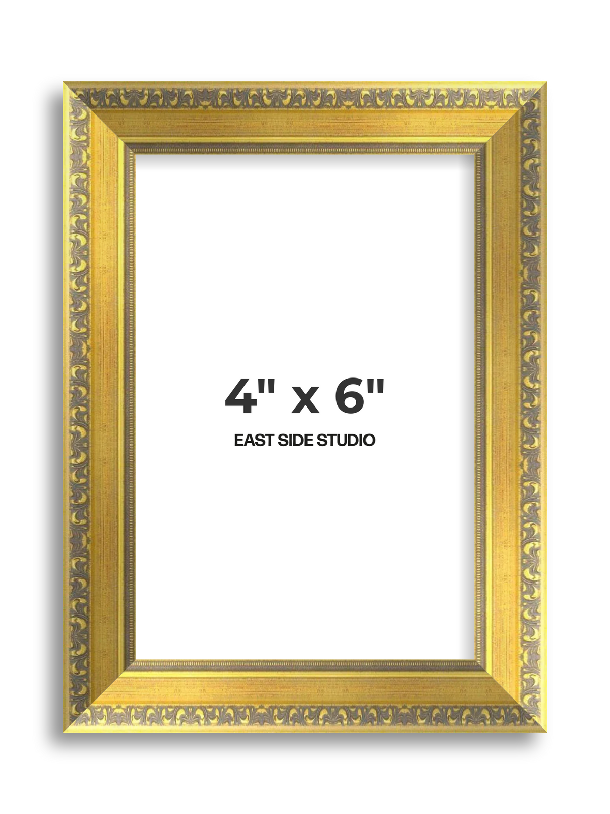 Florin Gold 4" x 6" picture frame