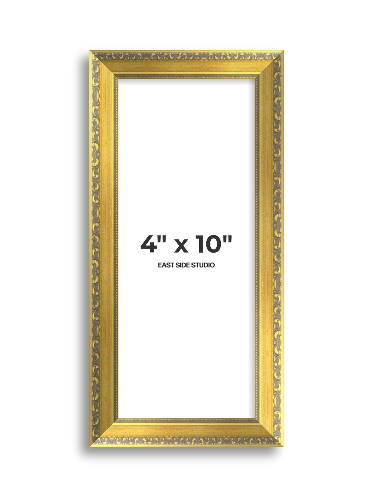 Florin Gold 4" x 10" picture frame